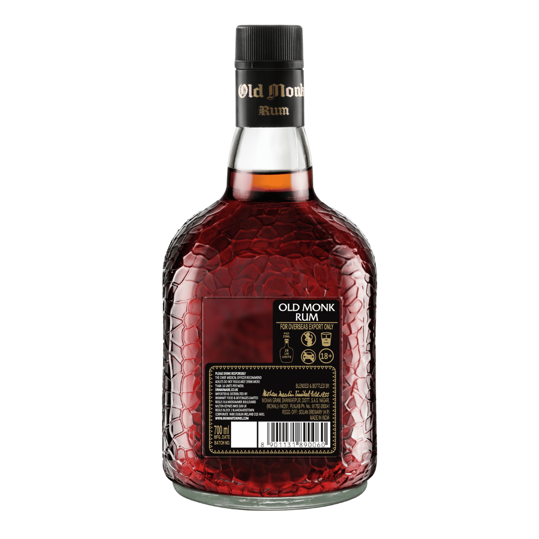 Old Monk Rum 7 Years 70cl - 40% ABV