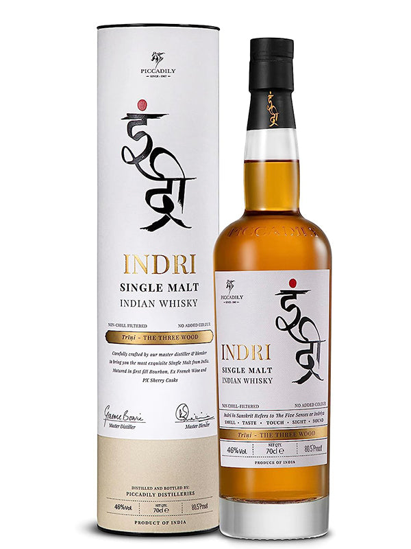 Indri Trini Single Malt Indian Whisky 70cl - 46% ABV