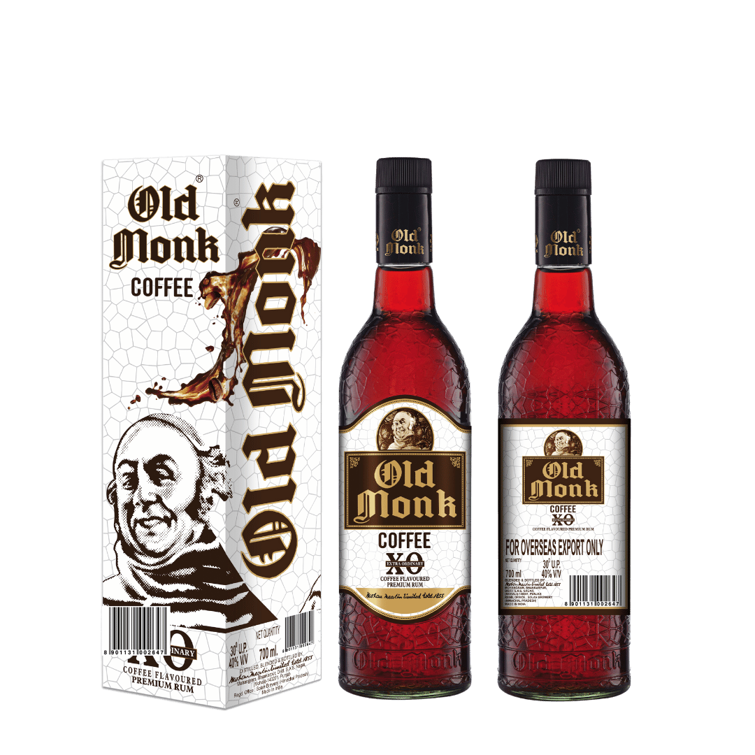 Old Monk Coffee Rum 70cl - 40% ABV